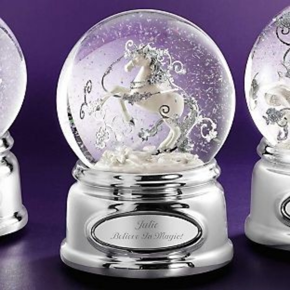 IN SEARCH OF Things Remembered Unicorn Snow Globe